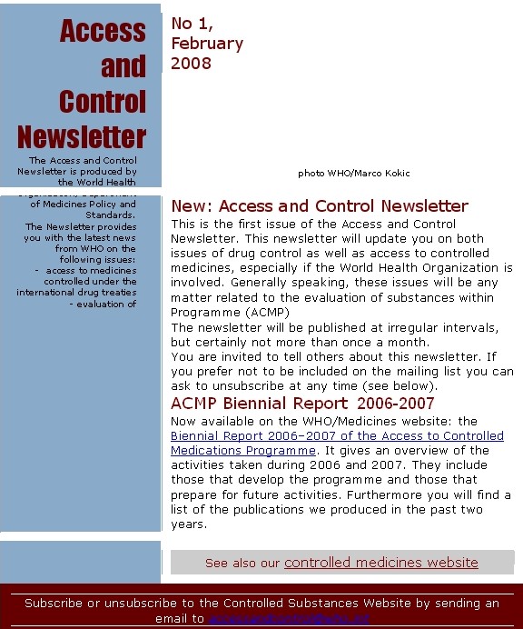Access and control newsletter